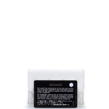 Chanel Classic Flap Card Case Quilted Caviar