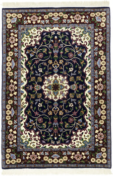 Hand-Knottted Kirman Oriental Rug 3X4 Ft Classic
