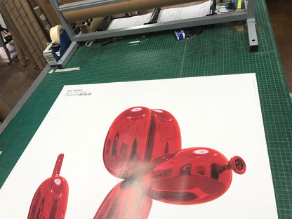 Jeff Koons (After) Balloon Dog (Red) " Poster Pop Art Red Bal