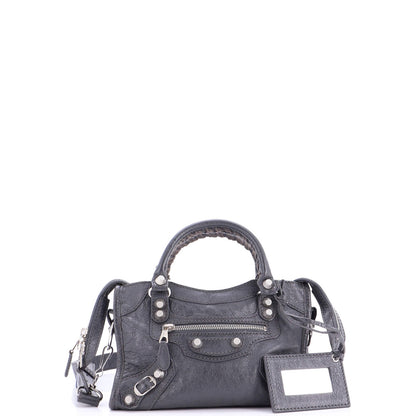 Balenciaga City Classic Studs Bag Leather Mini