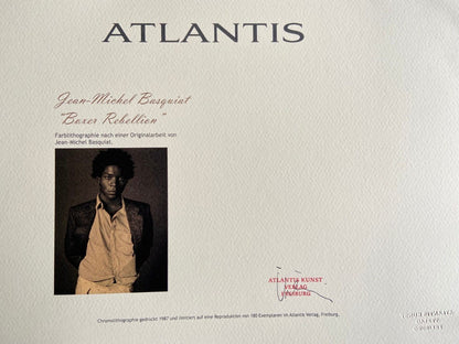 Jean-Michel Basquiat Lithograph Signed Numbered Stamp 180