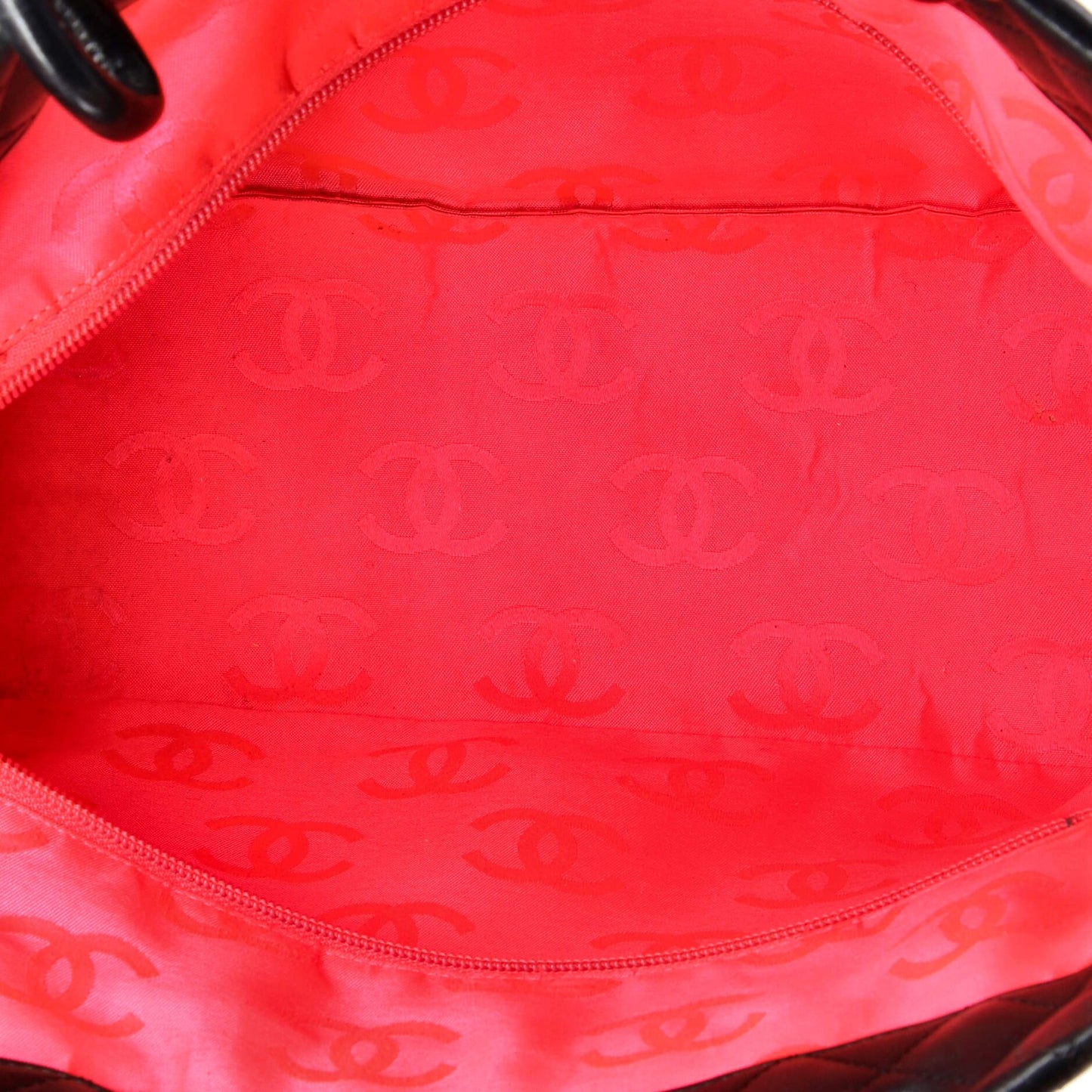 Large Chanel Cambon Tote Quilted Leather