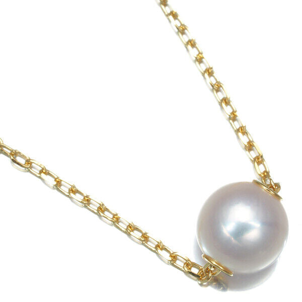 Tasaki Necklace Akoya Pearl 8.2Mm 18K 750 Yellow Gold