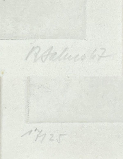 Art Rudolf Jahns Aus dem Leben der Linien 1967 Etching Signed 17/ 25 German