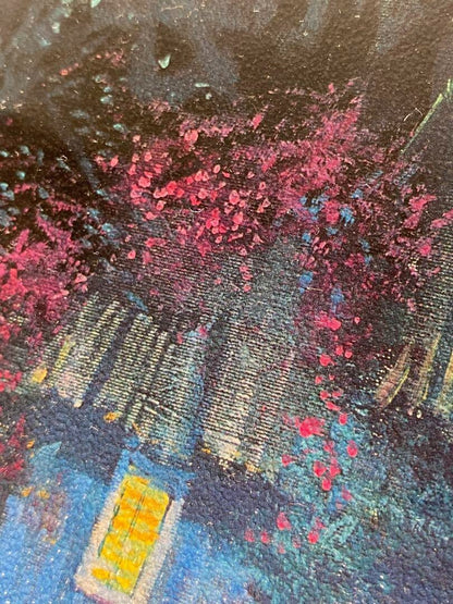 James Coleman Night Paradise 1997 Original Giclee On Canvas Print Signed Framed