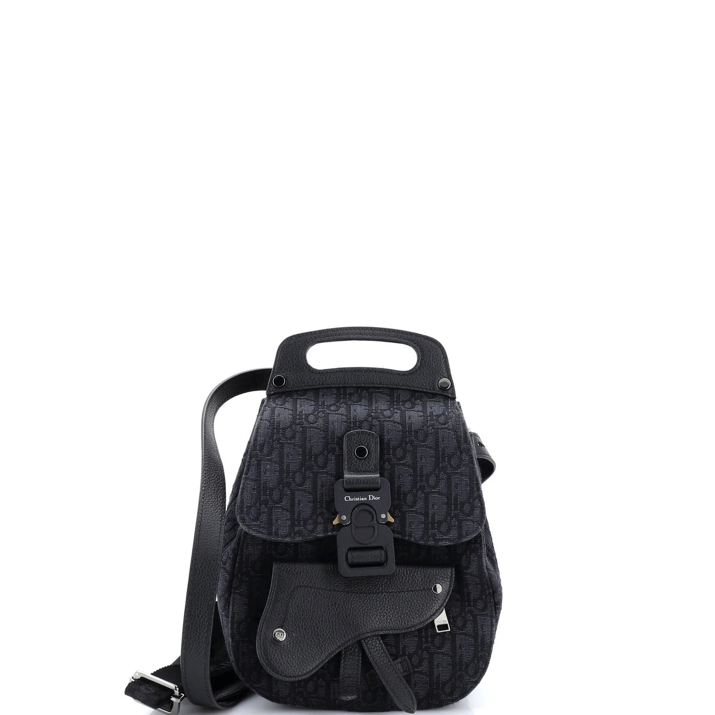 Christian Dior Mini Oblique Canvas Saddle Backpack