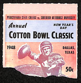 1948 Cotton Bowl Penn State Vs. Smu College Football Ticket Stub 190212