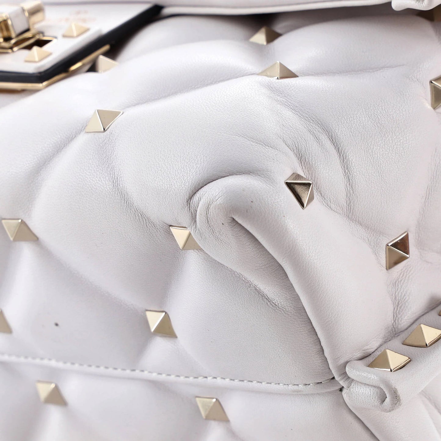 Valentino Garavani Vltn Candystud Top Handle Bag Printed Leather Medium