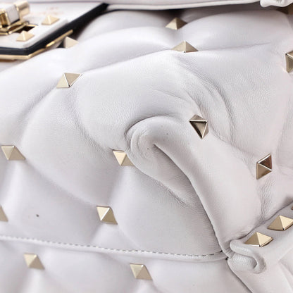 Valentino Garavani Vltn Candystud Top Handle Bag Printed Leather Medium