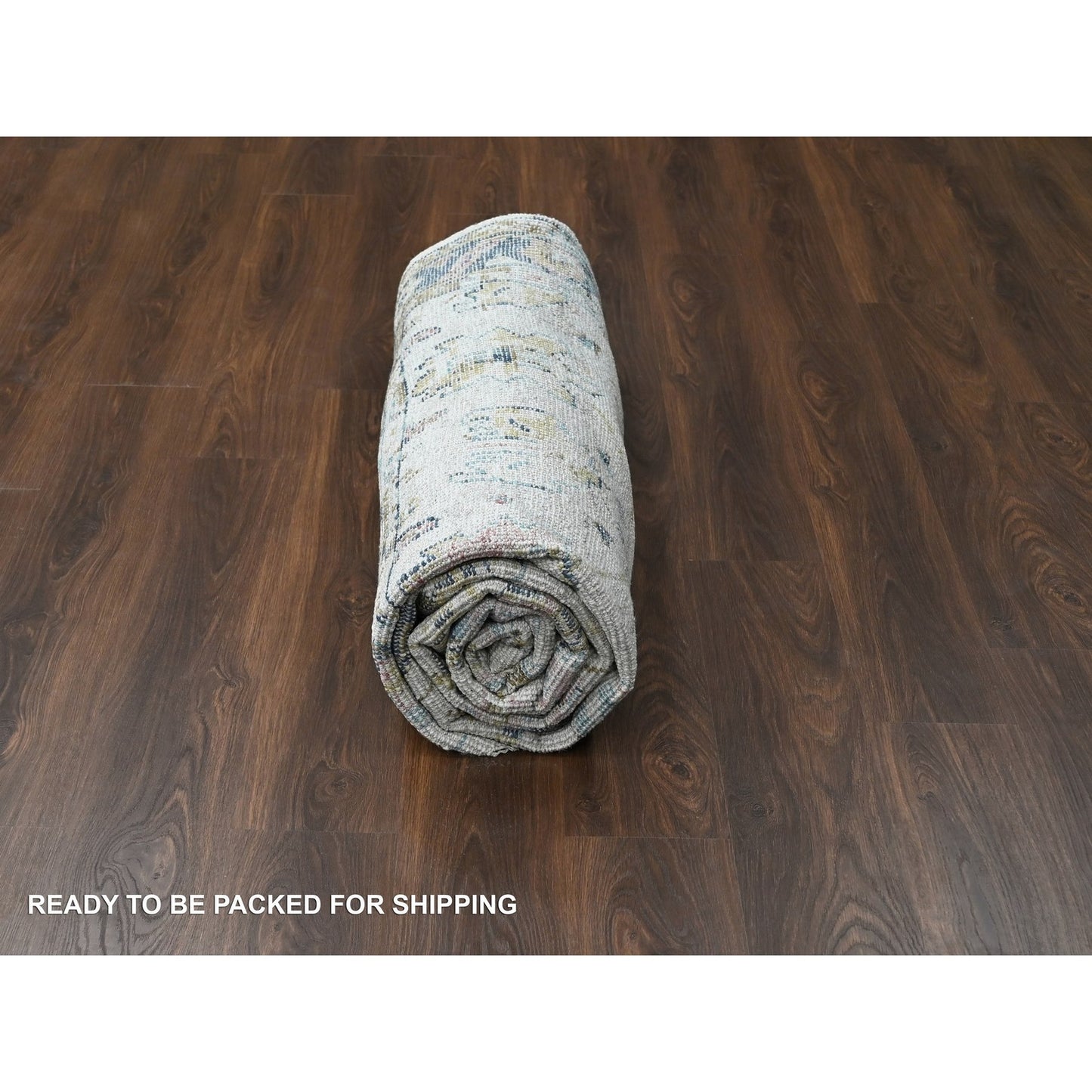 Rug 7'10"x9'10"Ivory Hand Knotted Wool Natural Dyes Mahal Design Oriental