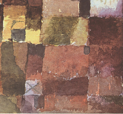 Paul Klee Red And White Domes " Offset Lithograph Modernism