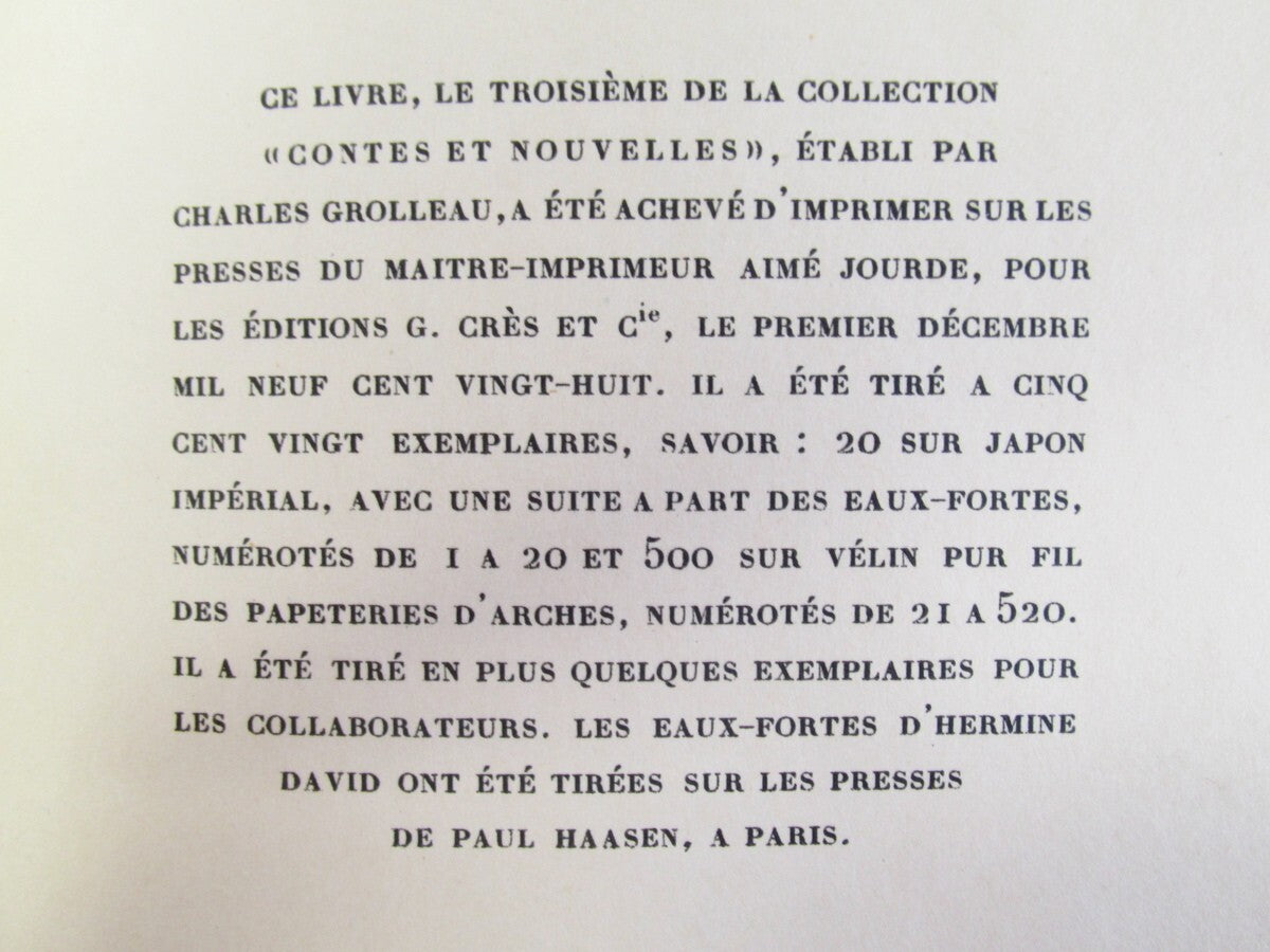 Banlieue Sentimentale By Andr Billy, Illustrated By Hermine David 1St 1928