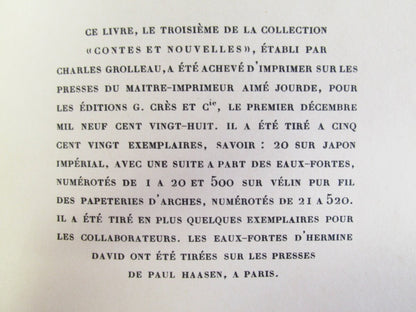 Banlieue Sentimentale By Andr Billy, Illustrated By Hermine David 1St 1928