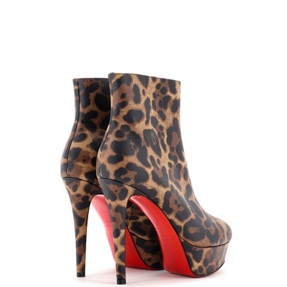 Christian Louboutin Women'S Bianca Ankle Boots Printed Leather 120