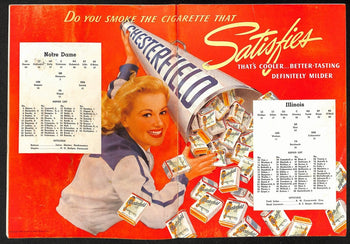 1940 Notre Dame @ Illinois Vintage College Football Game Program 195833