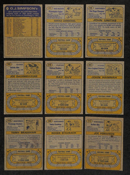 1974 Topps Football Card Complete Set (1-528) Bradshaw Hannah Rc Staubach 197448