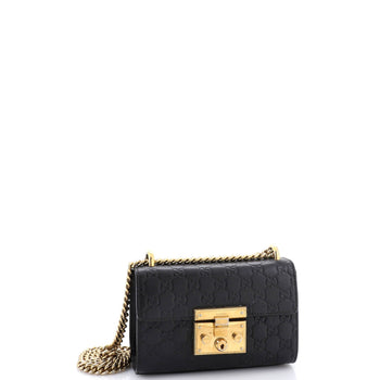 Gucci Padlock Shoulder Bag Guccissima Leather Small