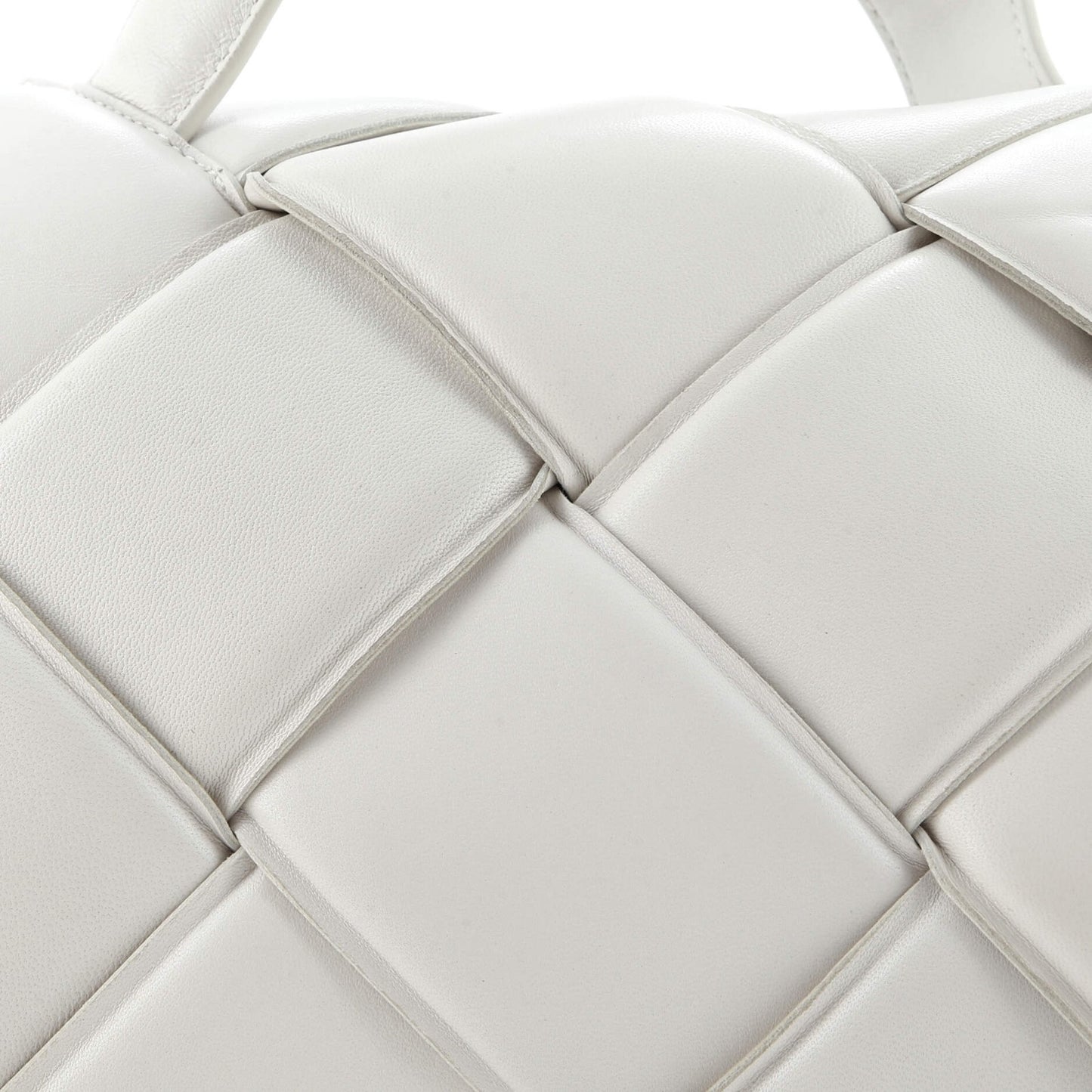 Bottega Veneta Top Handle Shoulder Bag Padded Maxi Intrecciato Leather