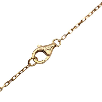 Cartier Logo Double Diamond Necklace 750Pg