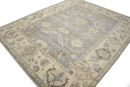 Oriental Muted Handmade Large Decor Floral Carpet Oushak Rug 8'2x9'10 Chobi