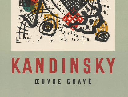 Wassily Kandinsky Engraved Work " Lithograph Expressionism Mult