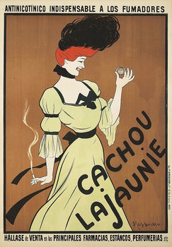 Cachou Lajaunie Breath Mints Art Nouveau L Cappiello 1900 Original French Poster