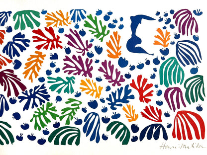 Henri Matisse Lithograph Coa Signed Op Numbered In Pencil