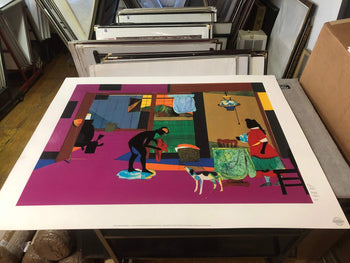 Romare Bearden Mecklenburg Morning: Sunrise For China Lamp 