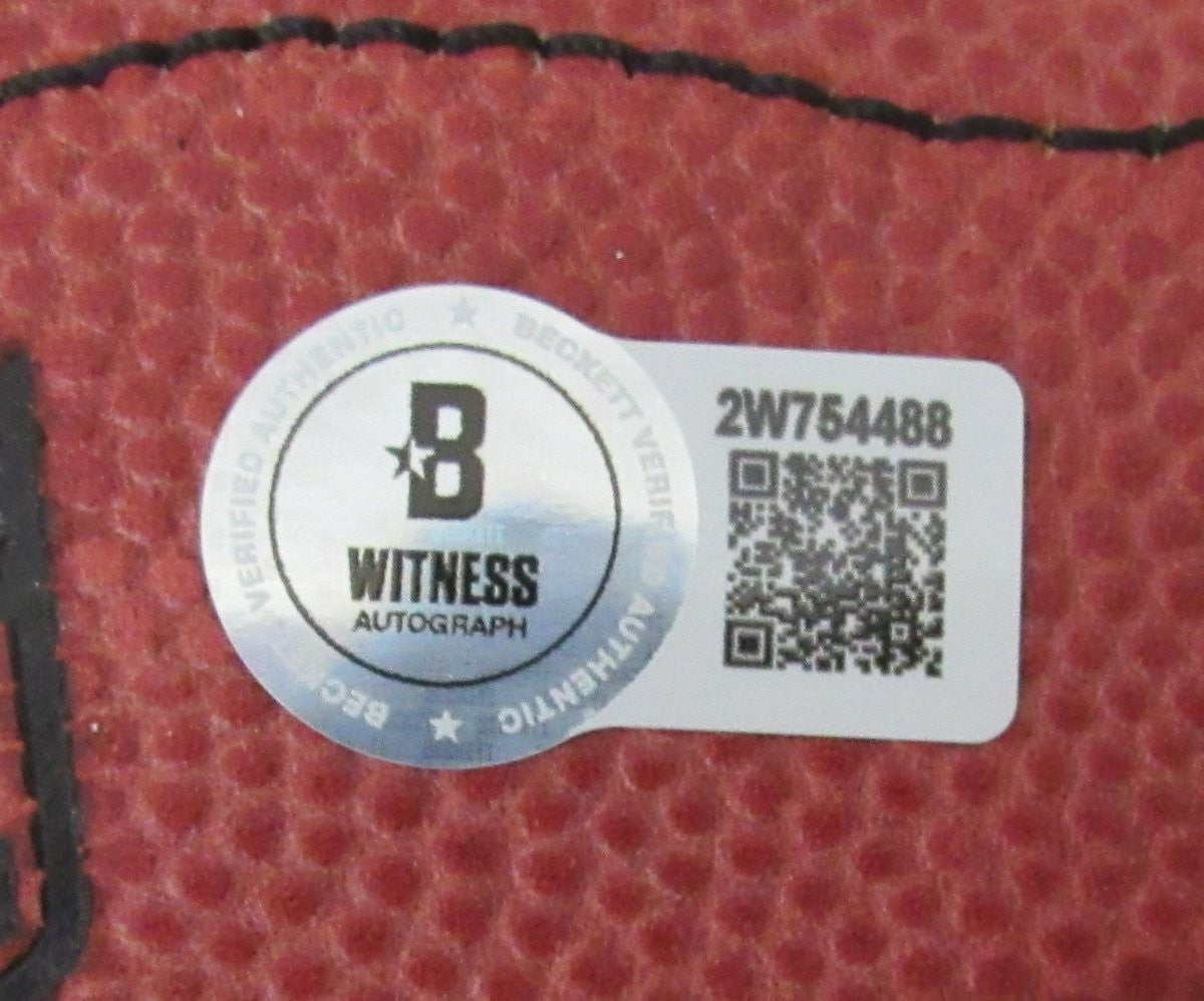 195540 A.J. Brown Signed/ Auto Super Bowl LIX Logo Duke Football Eagles Beckett