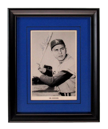 Gil Hodges Hof Signed/Autographed 5X7.5 B/W Photo