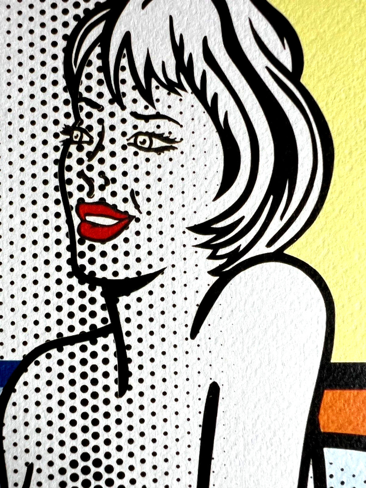 Roy Lichtenstein Lithograph Coa Signed Op Limited Rare