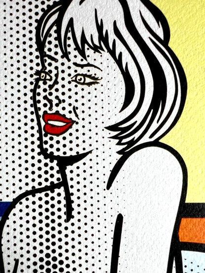 Roy Lichtenstein Lithograph Coa Signed Op Limited Rare