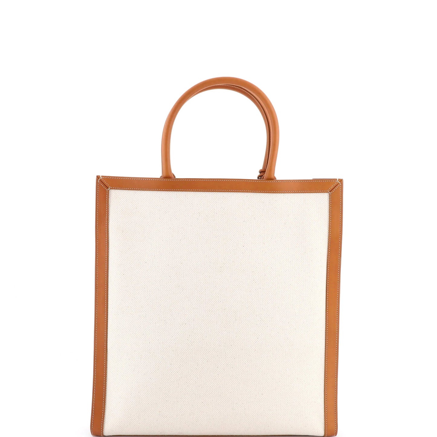 Celine Vertical Cabas Tote Canvas With Leather Large