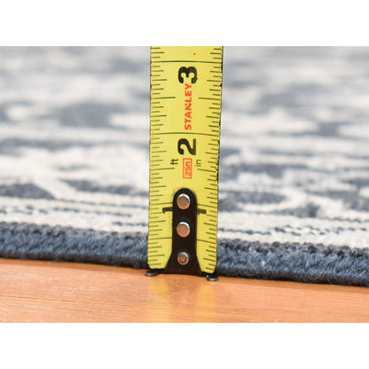 6'1"X9' Kombu Green Oushak Turkish Knot Hand Knotted Wool Rug