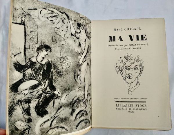 Marc Chagall Ma Vie 1931 First Edition Limited No.126 Illustrated French Book