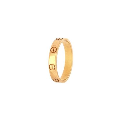 Cartier Love Wedding Band Ring 18K Yellow Gold