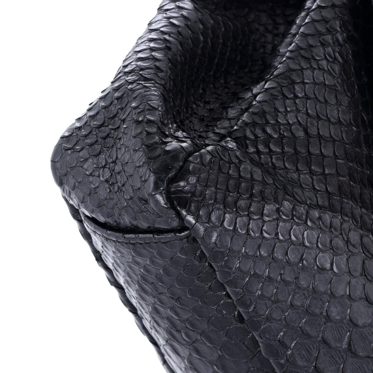 Saint Laurent Classic Monogram College Bag Python Embossed Leather Medium