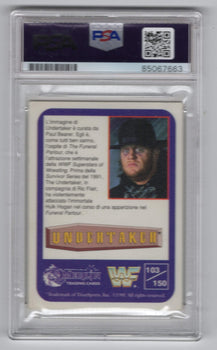 Undertaker Autographed 1991 Wf Merlin #103 Card