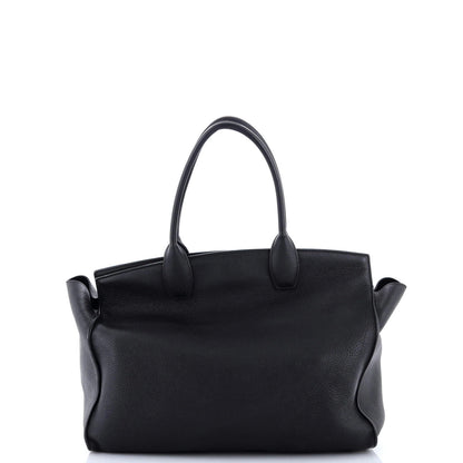 Salvatore Ferragamo Studio Soft Satchel Leather Large