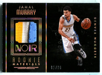 Jamal Murray 2016-17 Panini Noir Rookie Materials Triple Jersey Patch /99