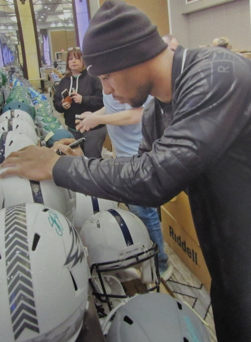 Saquon Barkley Signed Speed Full Size Authentic Helmet Penn State Psa 195232