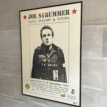 Present and Future" Original Poster with Edition Number 2004 - Joe Strummer "Past