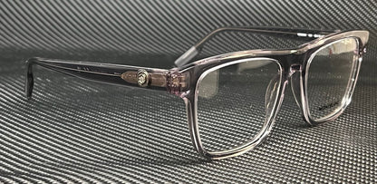 Mont Blanc Mb0203O 005 Transparent Gray Men'S Large 55 Mm Eyeglasses