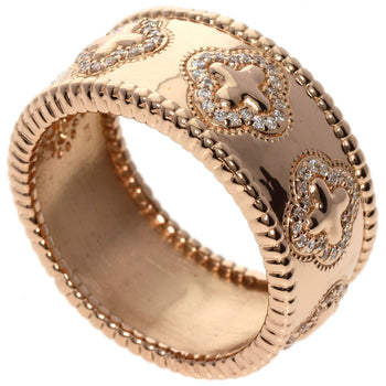 0.4Ct Diamond Ring K18 Pink Gold  15.3G