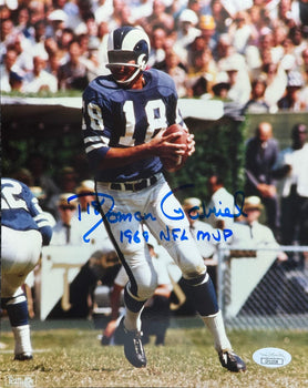 Roman Gabriel Autographed 8X10 Football Photo (Jsa)