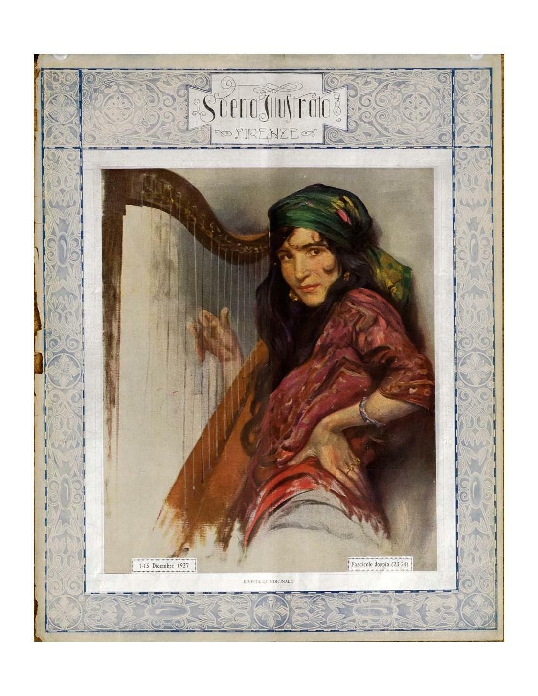 Scena Illustrata Arts Literature Music Theatre Cover Gipsy Woman 1900