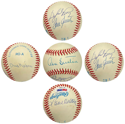 300 Win Club Autographed Baseball (Psa)
