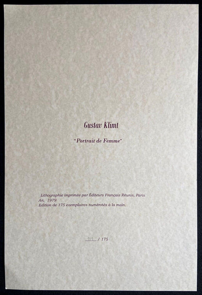 Gustav Klimt Lithograph Numbered By Hand Signed Op - Egon Schiele Edvard Munch