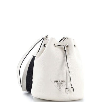 Prada Flou Bucket Bag Vitello Daino Small