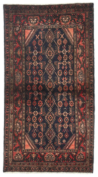 Hand-Knotted Vintage Oriental Rug 3'6X6'5 Ft